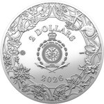 Pièce de monnaie en Argent 2 Dollars g 31.1 (1 oz) Millésime 2026 Four Seasons SPRING (PRÉCOMMANDE)
