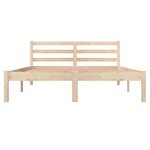 vidaXL Cadre de lit bois de pin massif 135x190 cm double