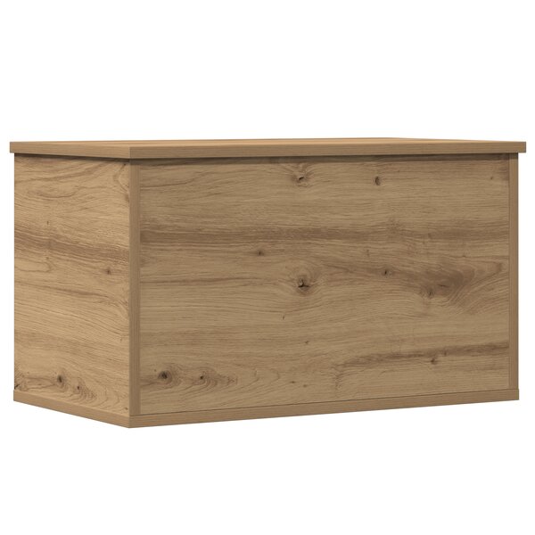 Coffre de rangement vidaXL avec couvercle Chêne artisanal 60x35x35 cm Bois panelisé