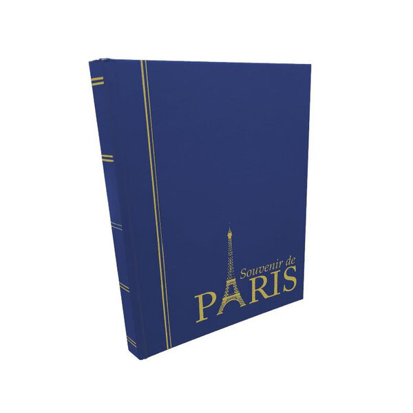 Classeur Perfecta Souvenir de Paris pour timbres-poste. Couleur - Bleu