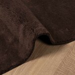 vidaXL Tapis doux à poils moyens et lavable HUARTE Marron 1000 x 80 cm