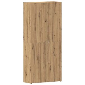 vidaXL Cabinet à chaussures avec étagère Marron 80 x 35.5 x 180 cm
