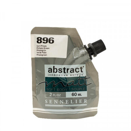 Peinture acrylique abstract matt - vert phtalo - sachet 60ml - sennelier