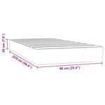 vidaXL Matelas de lit à ressorts ensachés 90x220x20 cm velours