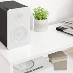 vidaXL Meuble TV Blanc 100 x 30 x 40 cm Bois d'ingénierie