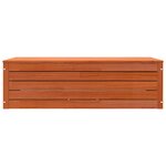 vidaXL Boîte de rangement avec stockage Cire marron 109 x 36 5 x 33 cm