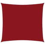 vidaXL Voile de parasol Tissu Oxford carré 7x7 m Rouge