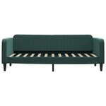 vidaXL Lit de repos sans matelas vert foncé 80x200 cm velours