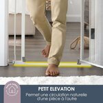 Barrière de sécurité à panneau transparent- Bas anti-chute - Blanc