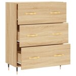 vidaXL Buffet chêne sonoma 69 5x34x90 cm bois d'ingénierie