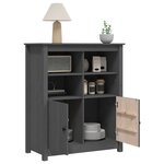 vidaXL Buffet Gris 83x41 5x100 cm Bois massif de pin