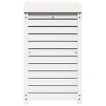 vidaXL Table de rempotage avec étagères blanc bois massif de pin