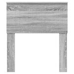 vidaXL Tête de lit Gris Sonoma 75 cm Bois d'ingénierie