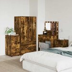 vidaXL Armoire de rangement Chêne fumé 40 x 48 x 81 cm