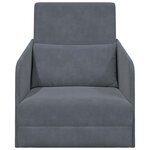 vidaXL Canapé-Lit Gris foncé 65 x 80 x 83 cm Velours