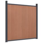 vidaXL Panneau de clôture marron 526x186 cm WPC