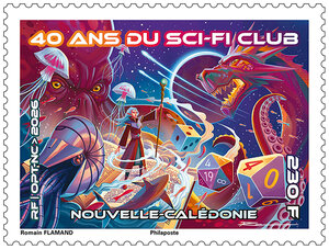 Timbre Nouvelle Calédonie - 40 ans du Sci-Fi Club