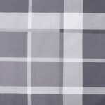 vidaXL Coussin de palette motif à carreaux gris 50x50x12 cm tissu