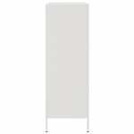 vidaXL Buffet haut blanc 68x39x113 cm acier