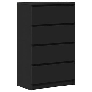 vidaXL Buffet Noir 60x35x98 5 cm Bois d'ingénierie