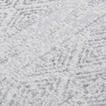 vidaXL Tapis Gris clair 100x300 cm Coton