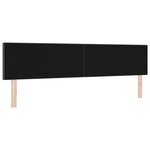 vidaXL Tête de lit LED avec des lumières à LED Gris foncé 200 cm tissu