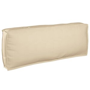 vidaXL Coussin pour dossier de palette Beige 120 x 40 x 12 cm