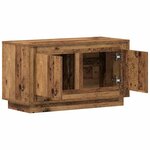 vidaXL Meuble TV Bois ancien 80 x 35 x 45 cm Bois d'ingénierie