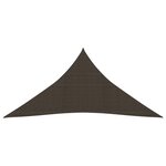 vidaXL Voile d'ombrage 160 g/m² Marron 4x5x5 m PEHD