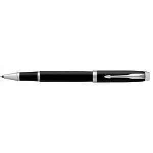 Stylo Roller IM Essentiel Pointe Fine Corps Noir Mat Attribut Chrome PARKER