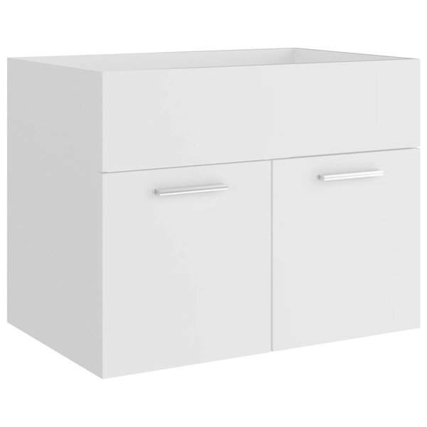 vidaXL Armoire d'évier Blanc 60x38 5x46 cm Aggloméré