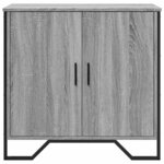 vidaXL Buffet sonoma gris 78x35 5x74 5 cm Bois d'ingénierie