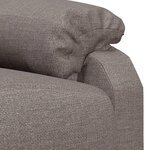vidaXL Fauteuil inclinable électrique Taupe Tissu