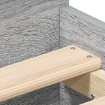 vidaXL Cadre de lit sans matelas sonoma gris 100x200 cm