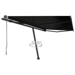 vidaXL Auvent automatique sur pied 400x350 cm Anthracite