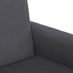 vidaXL Chaise à bascule Gris foncé Tissu