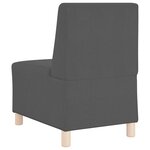 vidaXL Unité de Sofa Modulaire Sans Accoudoirs 3 Pièces Gris foncé