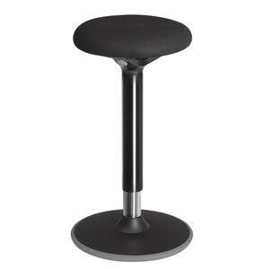 Tabouret dynamique tabouret assis debout siège de travail rotatif à 360° ergonomique hauteur réglable 50-70 cm sans assemblage noir 12_0001460