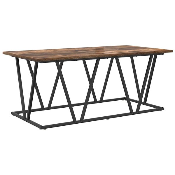 vidaXL Table basse Chêne fumé 100 x 50 x 40 cm