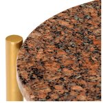 Vidaxl table basse marron 60x60x35 cm pierre véritable texture marbre