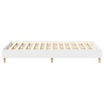 vidaXL Cadre de lit sans matelas blanc 140x190 cm bois d'ingénierie