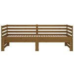 vidaXL Lit coulissant Marron miel 2x(90x190) cm Bois de pin massif