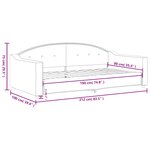 vidaXL Lit de repos gris clair 90x190 cm tissu