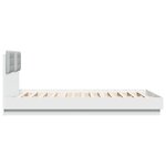 vidaXL Cadre de lit avec LED sans matelas blanc 120x200 cm