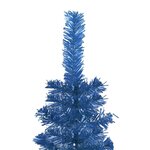 vidaXL Arbre de Noël mince pré-éclairé bleu 210 cm