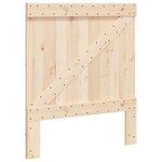 vidaXL Cadre de lit sans matelas avec tête de lit 90x200 cm
