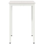 vidaXL Table de bar Blanc 110 x 55 x 105 cm Bois de pin massif