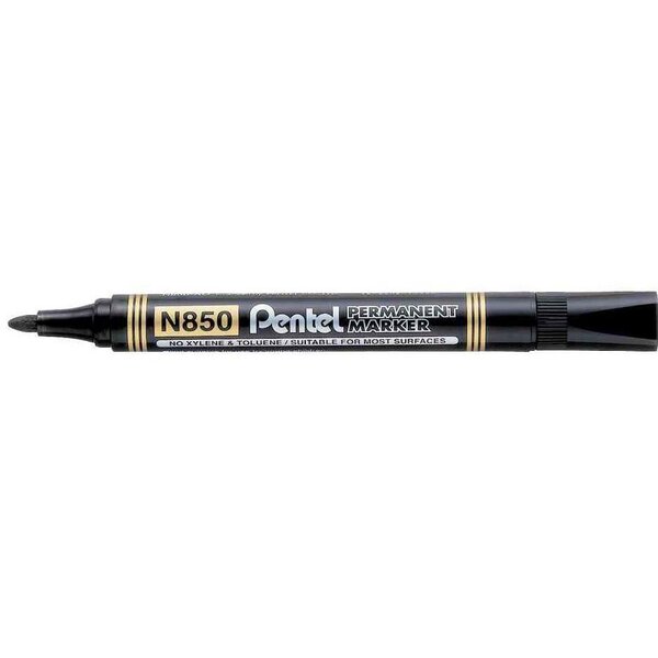 Marqueur permanent N850 pointe ogive 1 5mm noir PENTEL