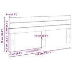 vidaXL Tête de lit 180 cm bois massif de chêne