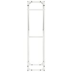 vidaXL Portant de bois chauffage blanc 40x25x100 cm